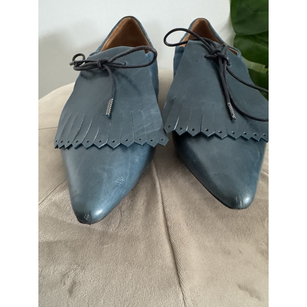 Marc‎ Jacobs Suede & Leather Tassel Lace-up Oxford Flats 37.5 us7 - Picture 3 of 10